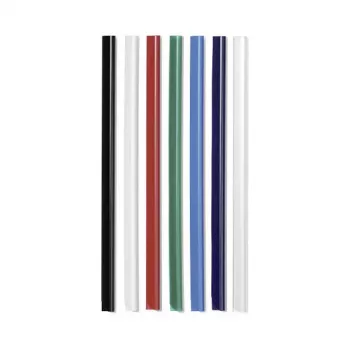 DURABLE barrette fermacarte A4 6 mm, confezione da 50, nere 293101