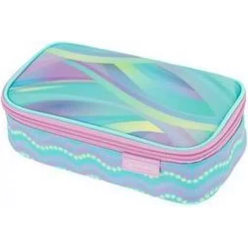 herlitz beatBox New Batik Minty Love astuccio portapenne, poliestere, zip XXL, 1 pz. 400205929