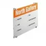 DURABLE CRYSTAL SIGN A3 cartello per porta verticale, plexiglass trasparente, montaggio a vite, 1 set 482619