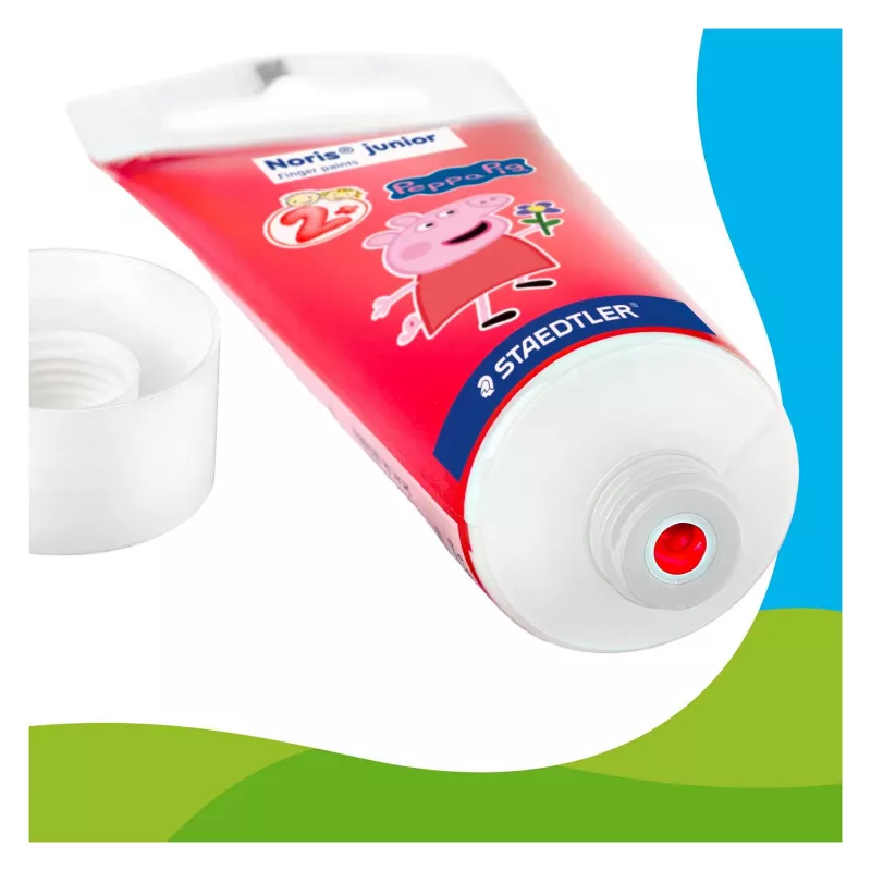 STAEDTLER Noris junior Peppa Pig colori a dita, 4 x 150 ml, da 2 anni 8814 L1