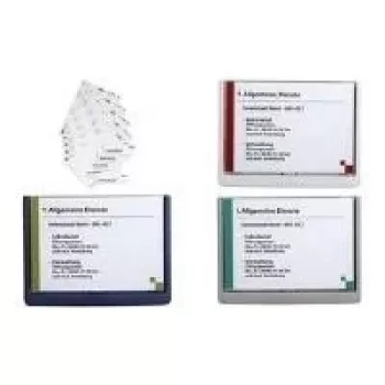 DURABLE CLICK SIGN A5 cartello per porta orizzontale, blu scuro, 486607