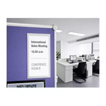 DURABLE DURAFRAME GRIP A4 cornice informativa, autoadesiva, nera, 1 pz. 496823