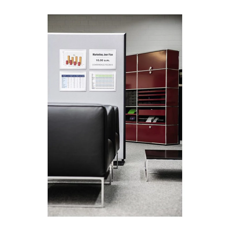 DURABLE DURAFRAME GRIP A4 cornice informativa, autoadesiva, nera, 1 pz. 496823