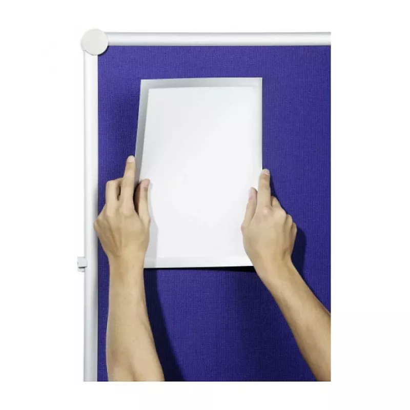 DURABLE DURAFRAME GRIP A4 cornice informativa, autoadesiva, nera, 1 pz. 496823