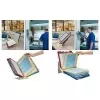 DURABLE VARIO PRO 10 A4 sistema espositivo da tavolo, 10 pannelli, grigio/nero 557900