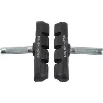 FISCHER Pattini freno V-Brake per cerchi in alluminio e acciaio, bloccabili, DIN EN 14766, 1 pezzo (85189)