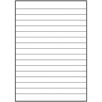 Oxford Carta di ricambio A4 a righe, 50 fogli, 4 fori, rigatura 21 400131464