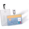 DURABLE Portabadge con clip per 1 carta, trasparente, 25 pezzi (811319)