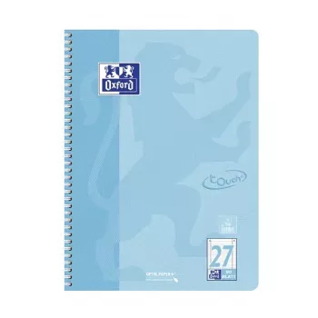 OXFORD Blocco notes TOUCH a quadretti con margine A4, 80 fogli, 90 g/m², colori assortiti 400196079