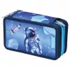 Herlitz TriCase Cosmic Explorer Astuccio portapenne 31 pezzi, poliestere, 3 scomparti, 3 cerniere 400197093