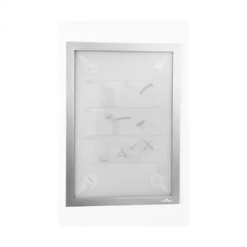 DURABLE DURAFRAME WALLPAPER Cornice informativa autoadesiva A4, argento, 484323