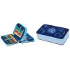 HERLITZ Dolphin Ride Astuccio portapenne a due scomparti, 23 pezzi completo, cerniera, fodera interna colorata 400205858