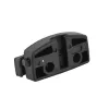 FISCHER Supporto per lucchetto da bicicletta per foderi del sellino, universale, plastica nera, 1 pezzo (85913)