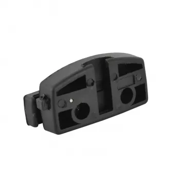 FISCHER Supporto per lucchetto da bicicletta per foderi del sellino, universale, plastica nera, 1 pezzo (85913)