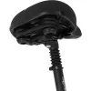 FISCHER Supporto per lucchetto da bicicletta per foderi del sellino, universale, plastica nera, 1 pezzo (85913)
