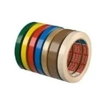 tesa 4204 Nastro adesivo per imballaggio in PVC, 19 mm x 66 m, trasparente, adesivo in gomma naturale, 8 rotoli 04204-00010-00