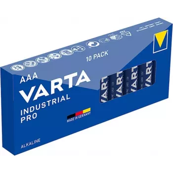 Varta Industrial Batteria alcalina AAA 1,5V 1100 mAh – confezione da 10 (LR03)