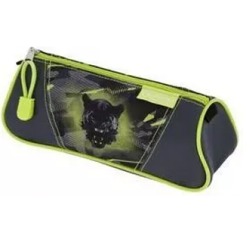 HERLITZ Astuccio portapenne triangolare Wild Panther poliestere, 1 scomparto con cerniera 400205919