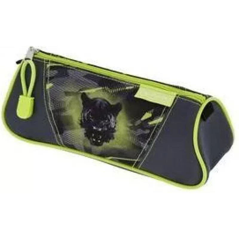 HERLITZ Astuccio portapenne triangolare Wild Panther poliestere, 1 scomparto con cerniera 400205919
