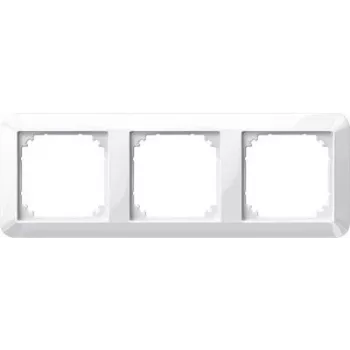 Merten Cornice tripla 1-M, System M, bianco polare lucido 389319