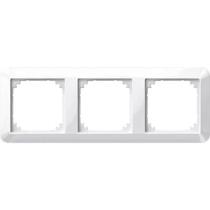 Merten Cornice tripla 1-M, System M, bianco polare lucido 389319