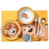 Ritzenhoff & Breker HAPPY ZOO Set posate per bambini, 4 pezzi, acciaio inox, motivi animali 812701