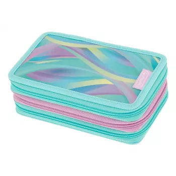 Astuccio Herlitz TriCase Minty Love, 31 pezzi, poliestere, tre scomparti, 3 cerniere 400205914