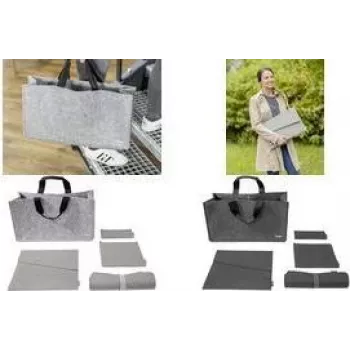SIGEL BAB02 Desk Sharing Bag Basic L, grigio scuro, set da 5 pezzi