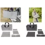 SIGEL BAB02 Desk Sharing Bag Basic L, grigio scuro, set da 5 pezzi