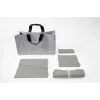 SIGEL BAB01 Desk Sharing Bag Basic L, grigio chiaro, bundle da 5