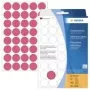 Etichette rotonde adesive permanenti HERMA 2256 rosso fluorescente 19 mm, 960 etichette (24 fogli x 40)