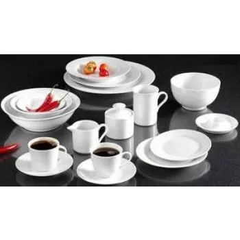 Piatto da dessert RITZENHOFF & BREKER Snap di R & B Bianco, porcellana, bianco, 190 mm, set da 6 78060