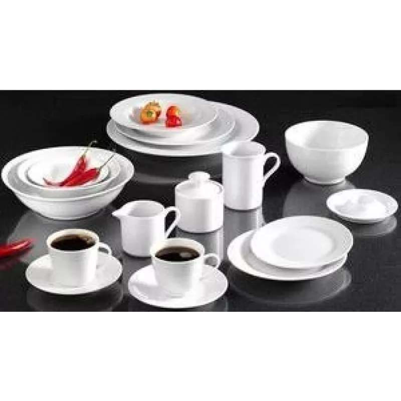 Piatto da dessert RITZENHOFF & BREKER Snap di R & B Bianco, porcellana, bianco, 190 mm, set da 6 78060