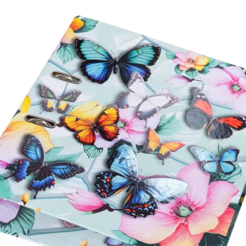 Raccoglitore HERMA motivo farfalla A4 70 mm dorso, cartone resistente, multicolore 20191