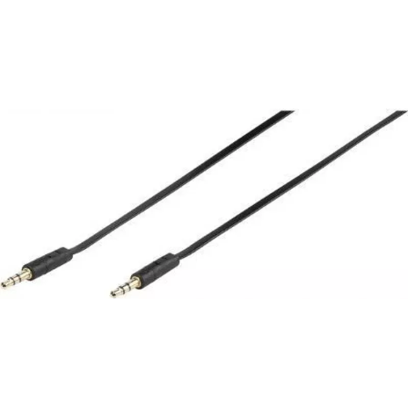 Vivanco 46/10 03FG cavo di collegamento audio jack 3,5mm a jack 3,5mm 0,3m nero 46130