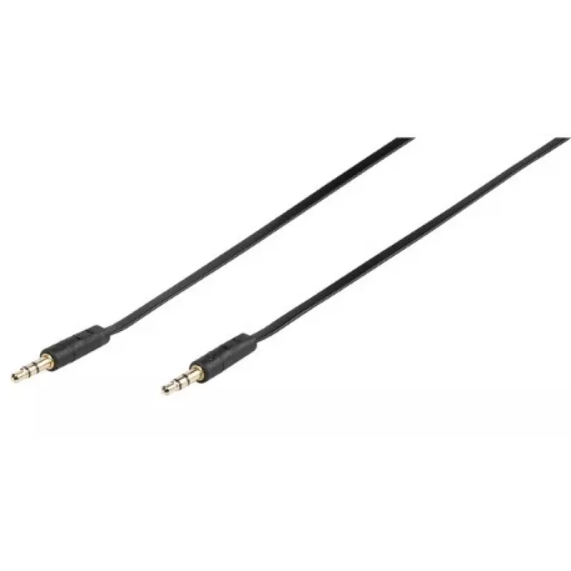 Vivanco 46/10 03FG cavo di collegamento audio jack 3,5mm a jack 3,5mm 0,3m nero 46130