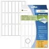 HERMA Movables 10606 etichette adesive in carta, bianco opaco, 13 x 50 mm, 672 etichette (32 fogli x 21), rimovibili senza residui