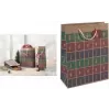 SIGEL GT044 sacchetto regalo natalizio con fustellatura, piccolo, cartone kraft marrone 157 g/m², 1 pezzo