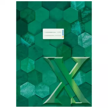 HERMA X copertina per quaderni, cartone, DIN A4, verde scuro, 10 pezzi 20087
