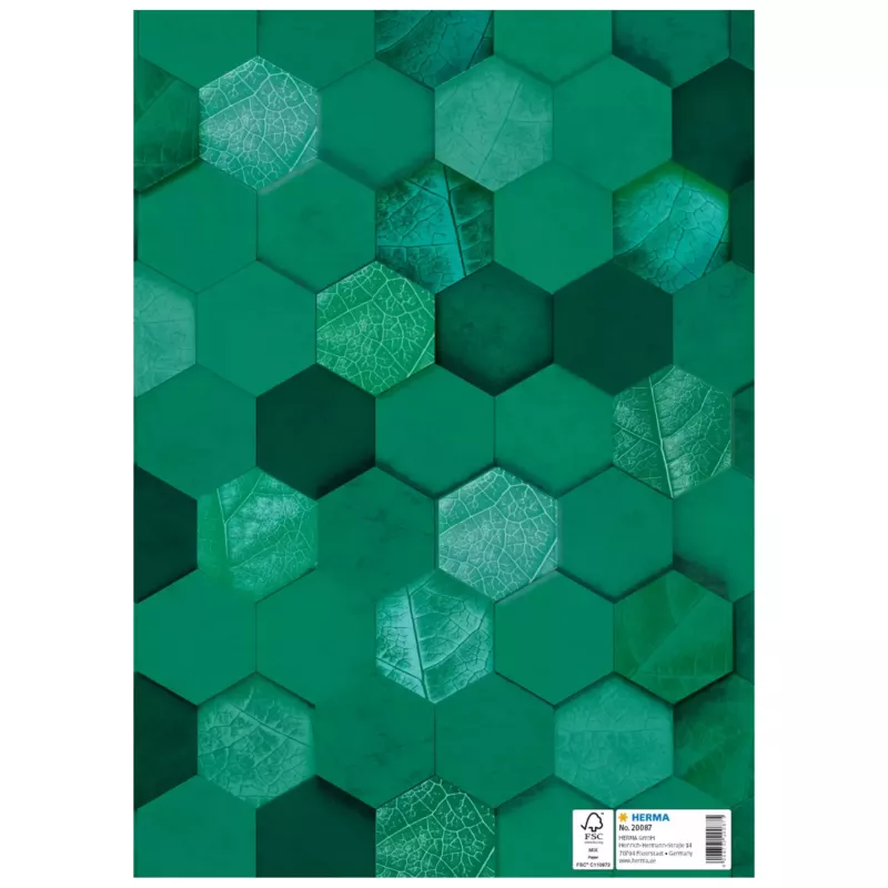 HERMA X copertina per quaderni, cartone, DIN A4, verde scuro, 10 pezzi 20087