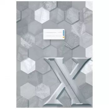 HERMA copertina per quaderni X, DIN A4, grigio, 10 pezzi 20090