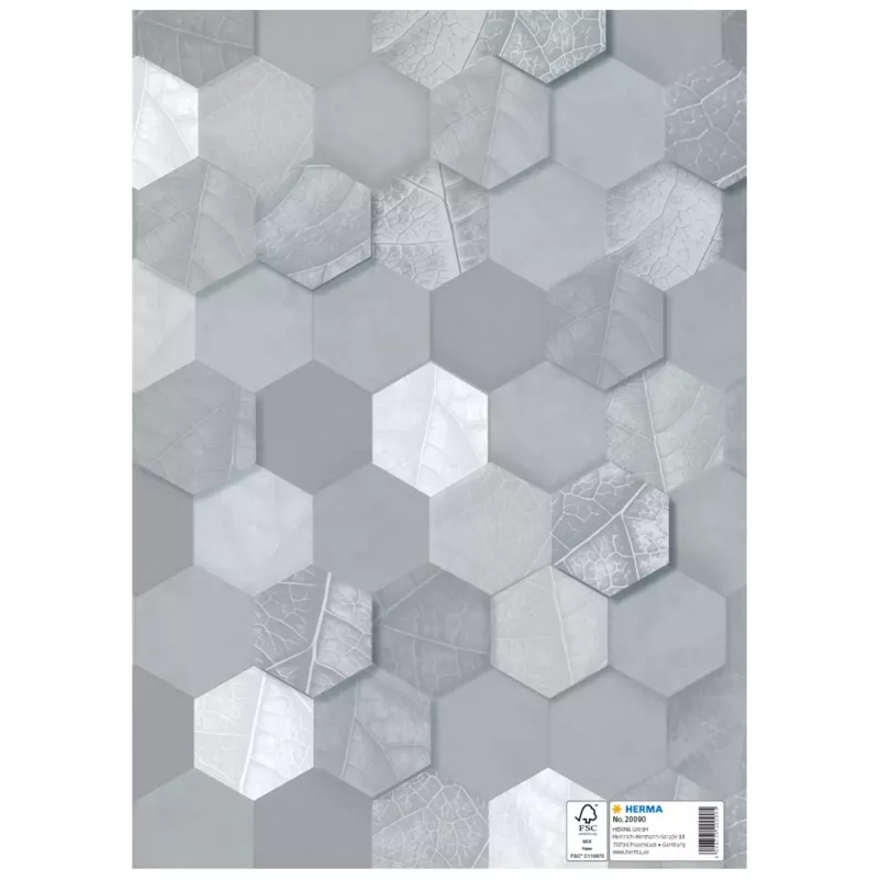 HERMA copertina per quaderni X, DIN A4, grigio, 10 pezzi 20090