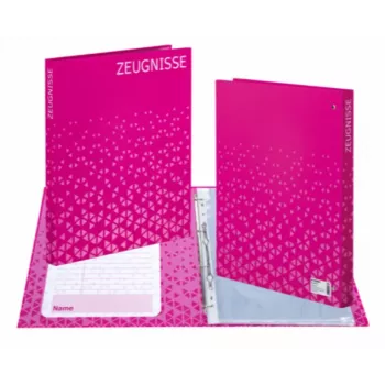 HERMA raccoglitore ad anelli per certificati A4 rosa cartone 2 anelli O dorso 25 mm 35 mm 20173