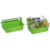 allit McPlus Carry Jardinier cesto portautensili, verde, manico ergonomico in alluminio, 2 scomparti grandi, 1 pezzo (8500906006)