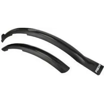 FISCHER Set parafanghi per bici 26-29 pollici (66,04 - 73,66 cm) plastica resistente con rinforzo laterale 30763