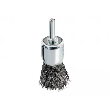 Metabo Spazzola a tazza 25x0,3 mm / gambo 6 mm, filo d'acciaio ondulato, 20.000 giri/min 630554000