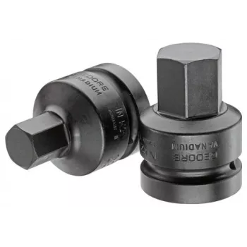 GEDORE chiave a bussola esagonale per avvitatore a impulsi con attacco 1 pollice 27 mm, lunghezza 60 mm, fosfatata 1956582