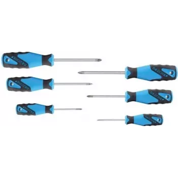 GEDORE set di cacciaviti da officina, 6 pezzi, Phillips e Pozidriv (2003589)