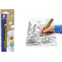 Staedtler Noris Junior matita in grafite - 2B, nero/giallo a strisce, fusto rotondo, pezzo singolo 141-2B BK