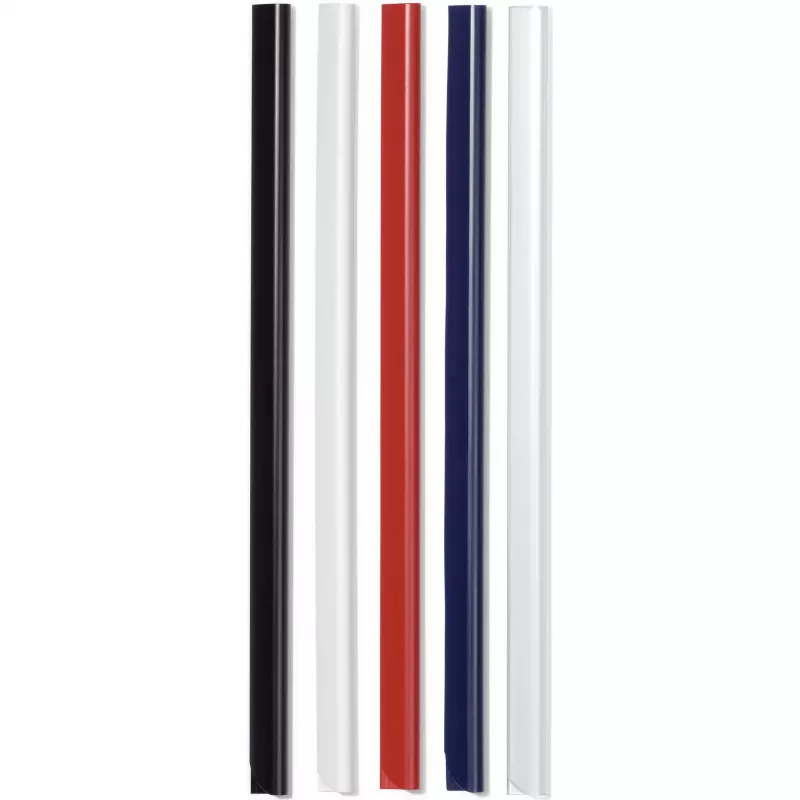 DURABLE Barre di fissaggio A4 3 mm, confezione da 50, nero 293001